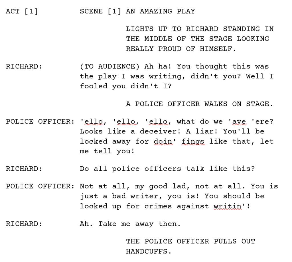 I’m a Playwright (I don’t play one on TV)