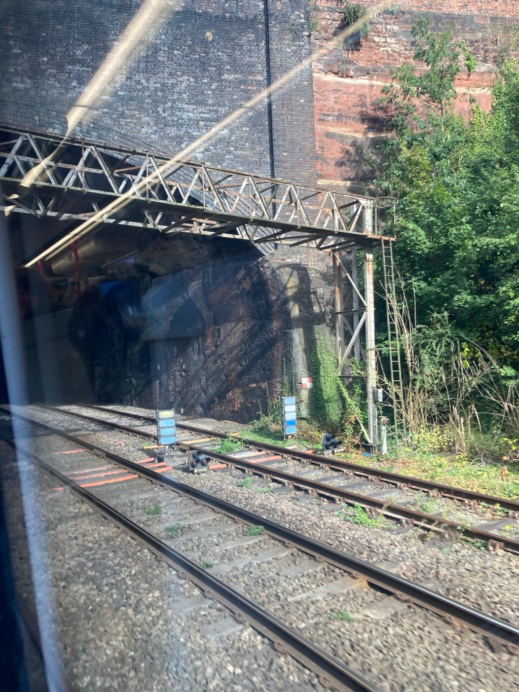 Phone call on the train